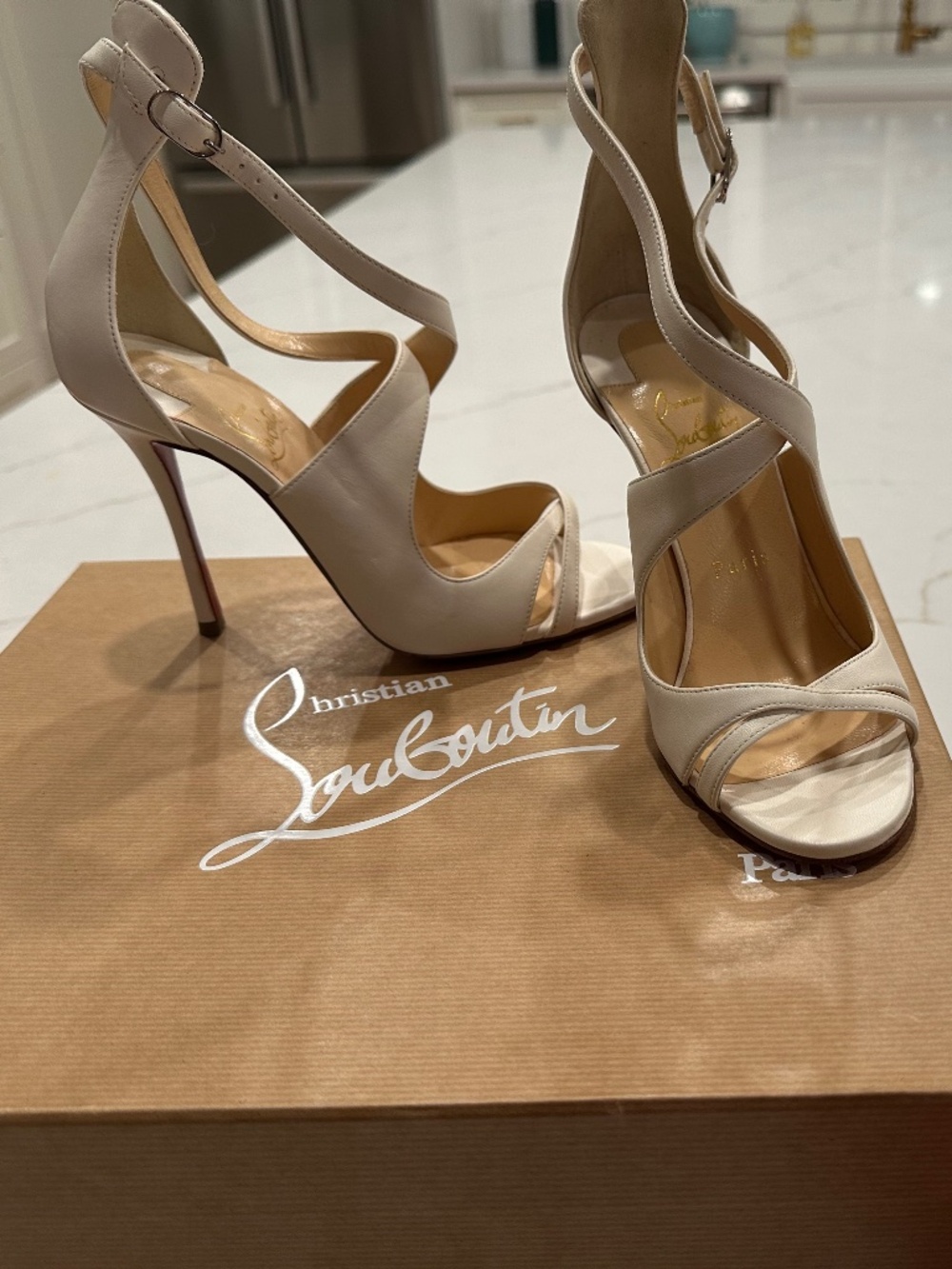 Christian Louboutin MALEFISSIMA 100 NAPPA SHINY size 37